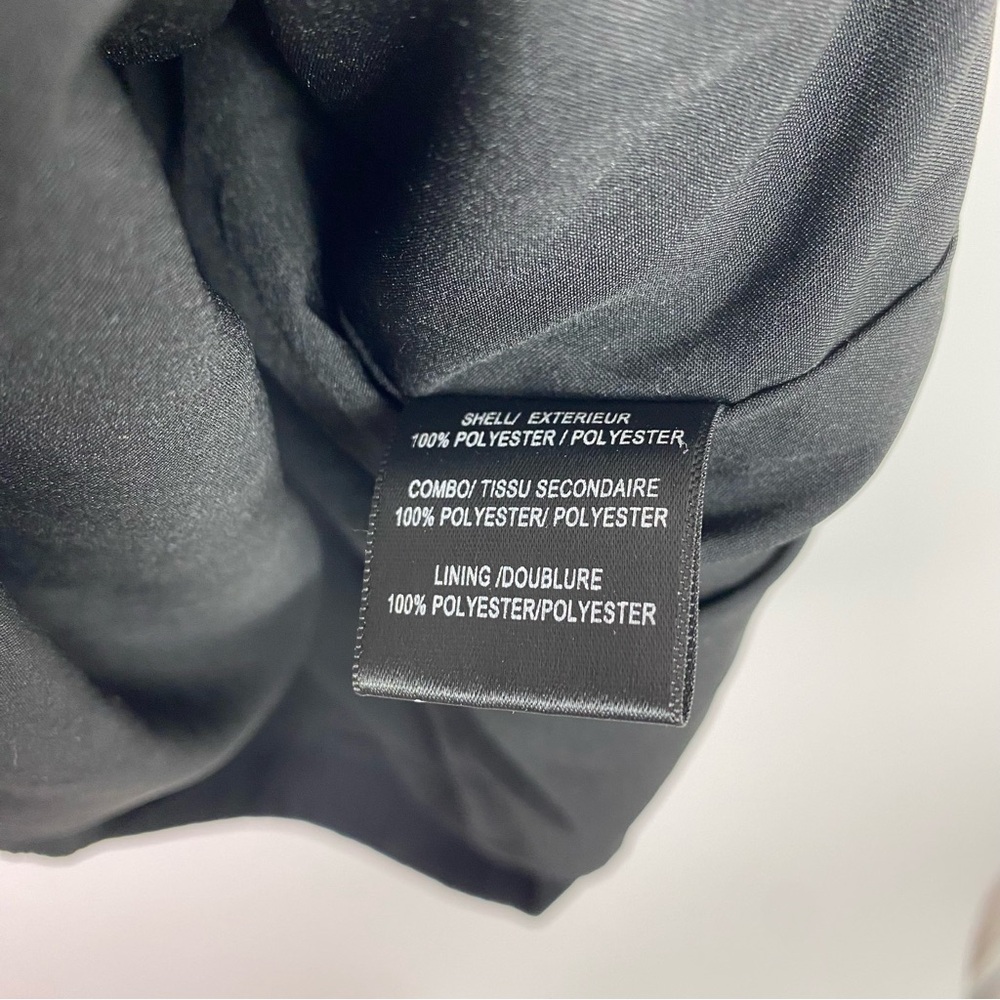 Belle Badgley Mischka Black Chiffon
Cape Knee Length Formal Dress Women's Size 4 - Picture 11 of 12